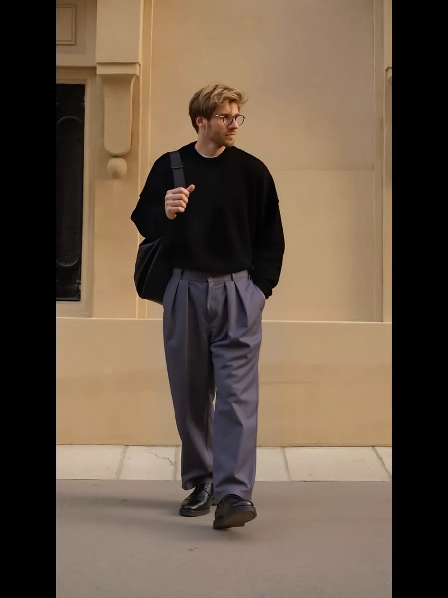 Брюки широкие оверсайз