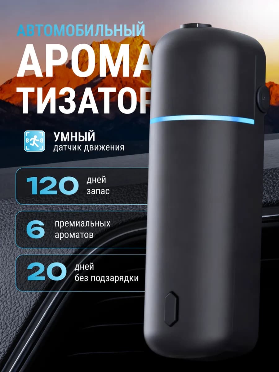 Автомобильный ароматизатор автоматический на дефлектор