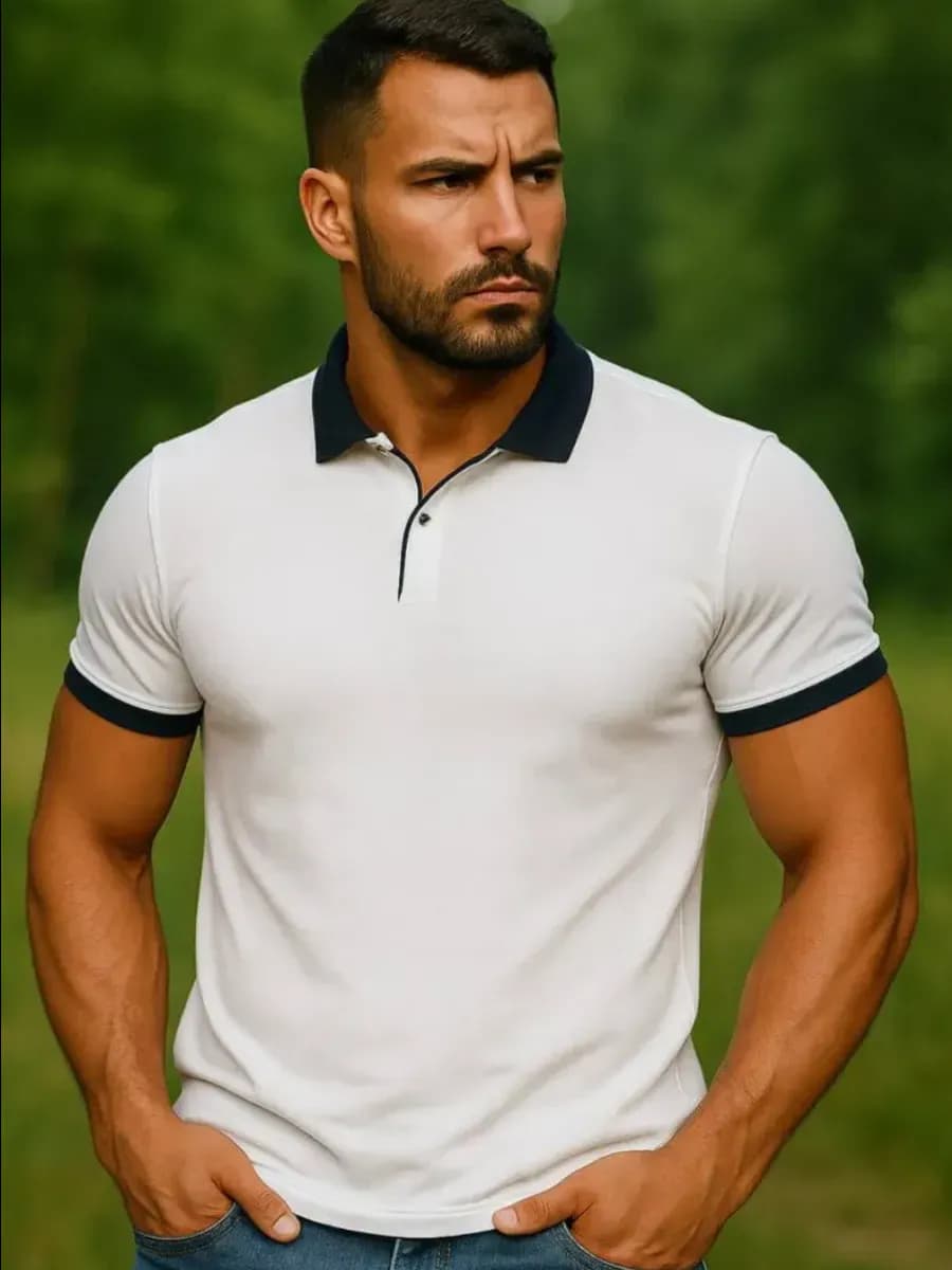 Футболка поло с коротким рукавом