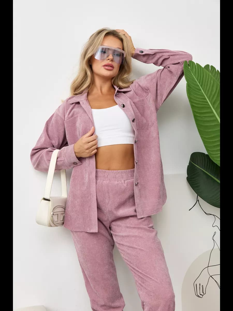 Костюм спортивный оверсайз вельветовый