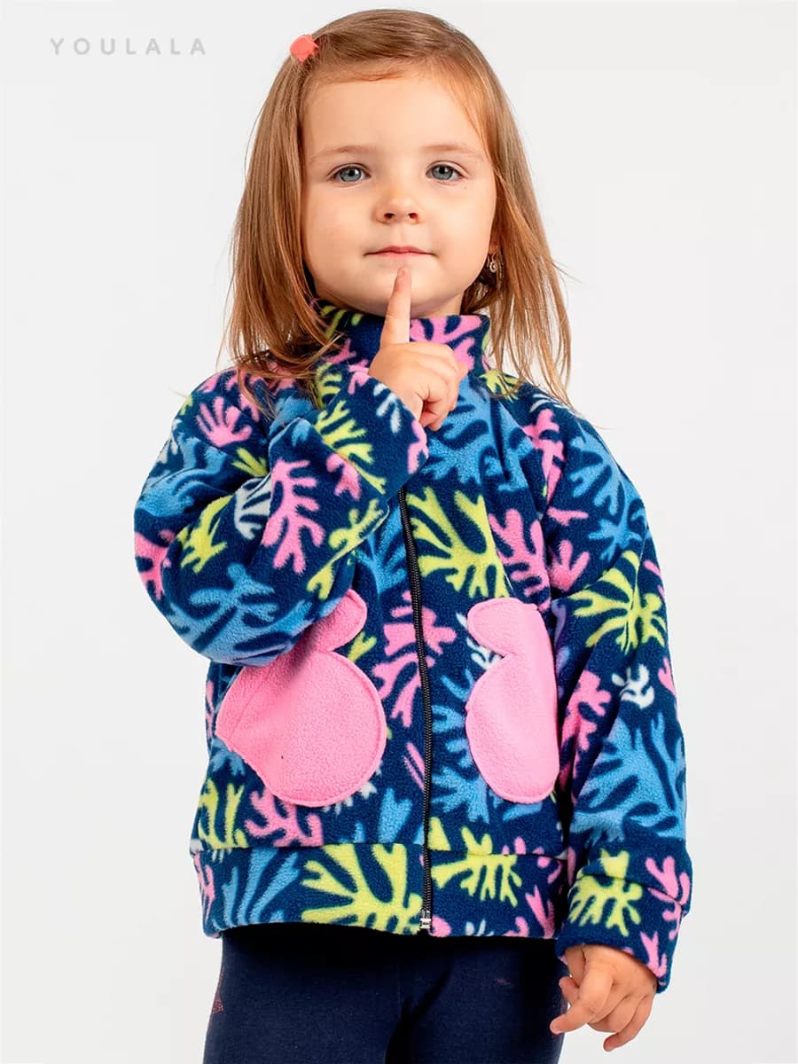 Джемпер флисовый с воротником