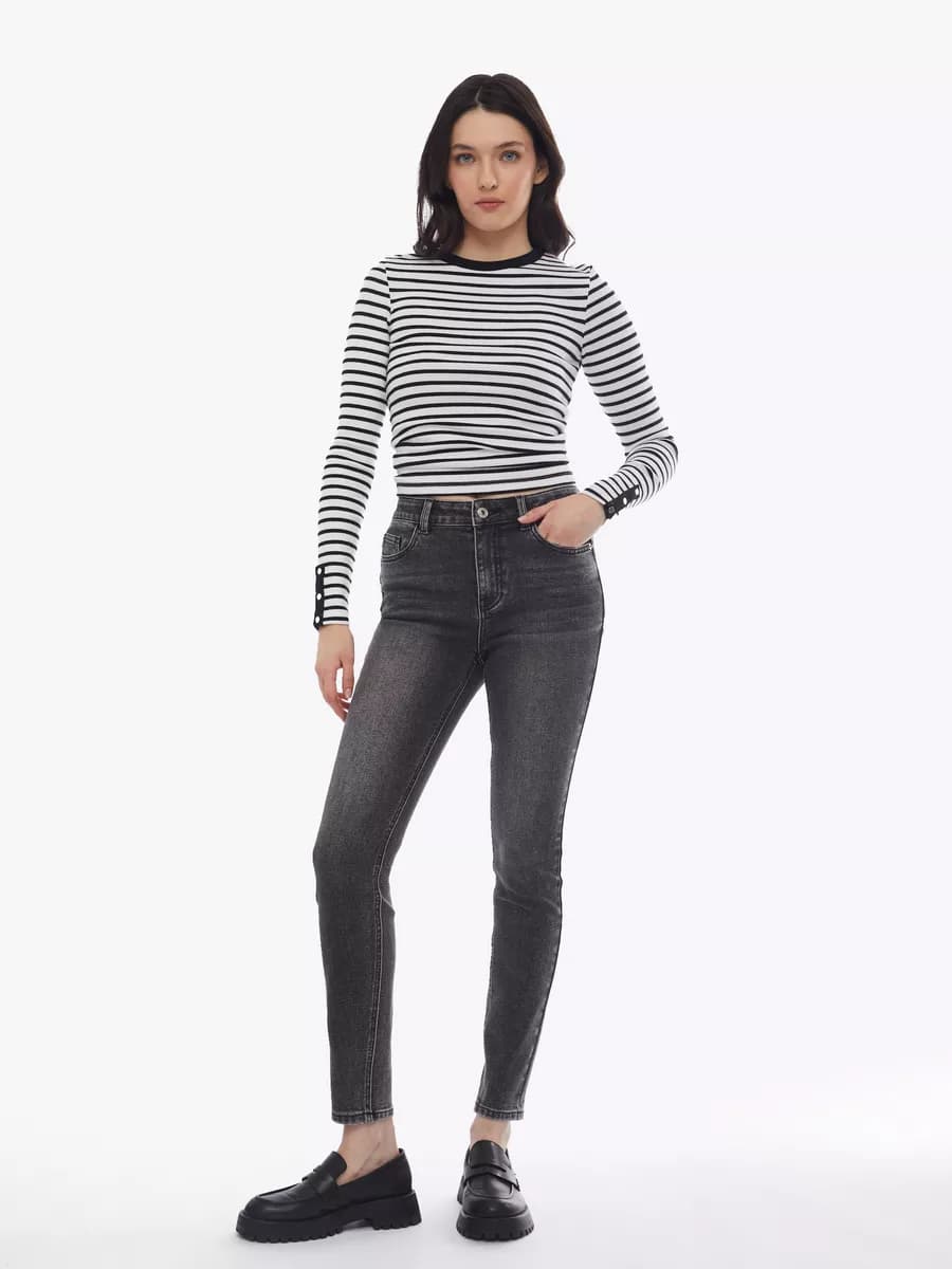 Женские джинсы Skinny средней посадки