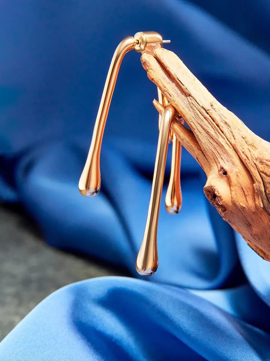 Серьги бижутерия капли