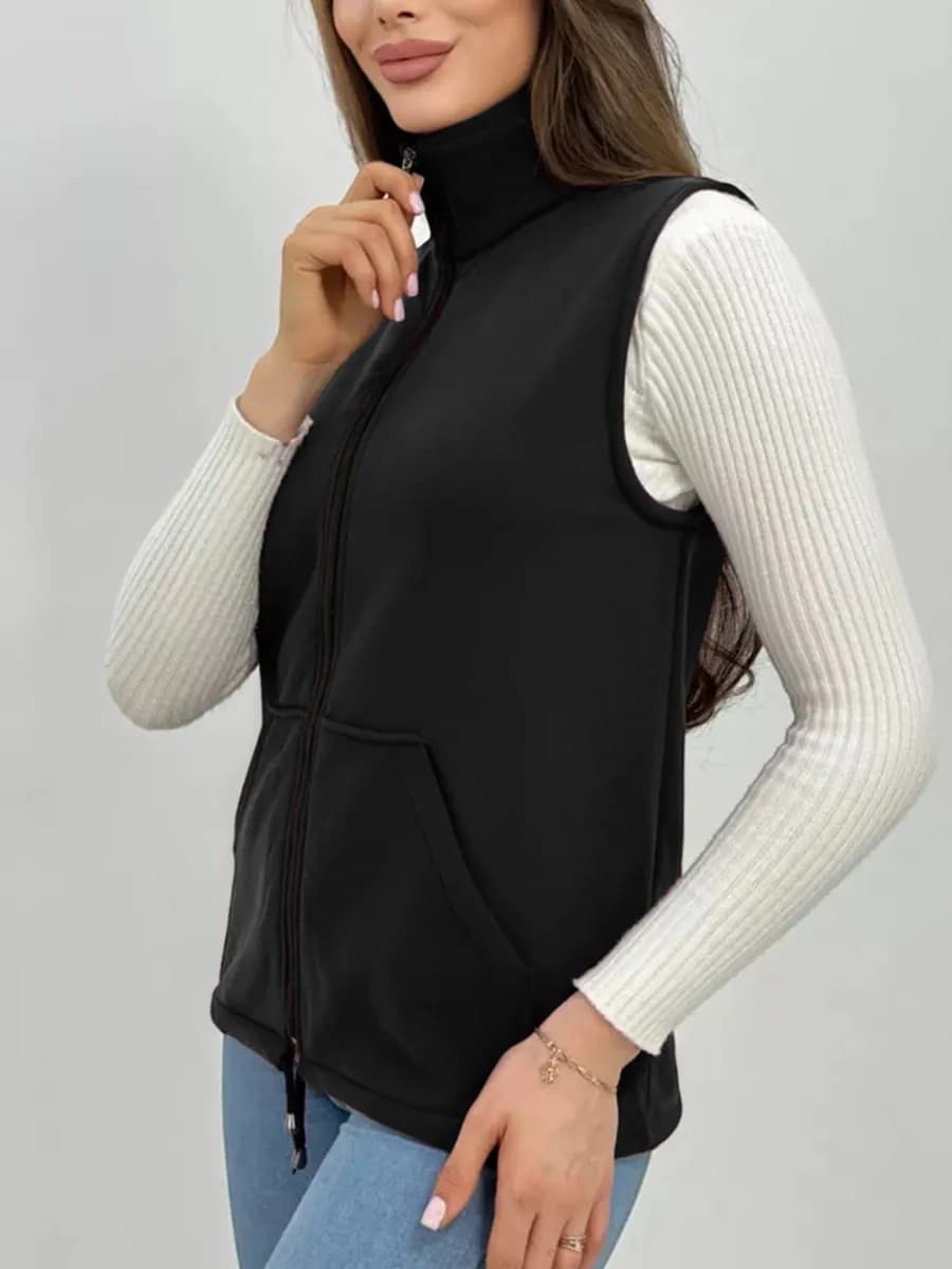 Жилетка женская флисовая утепленная больших размеров