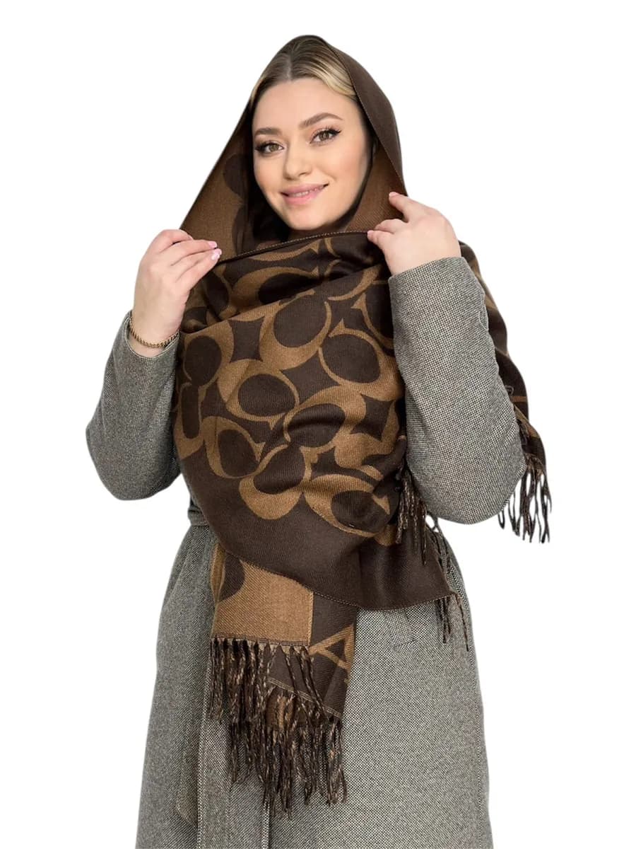 шарфы тёплый кашемир