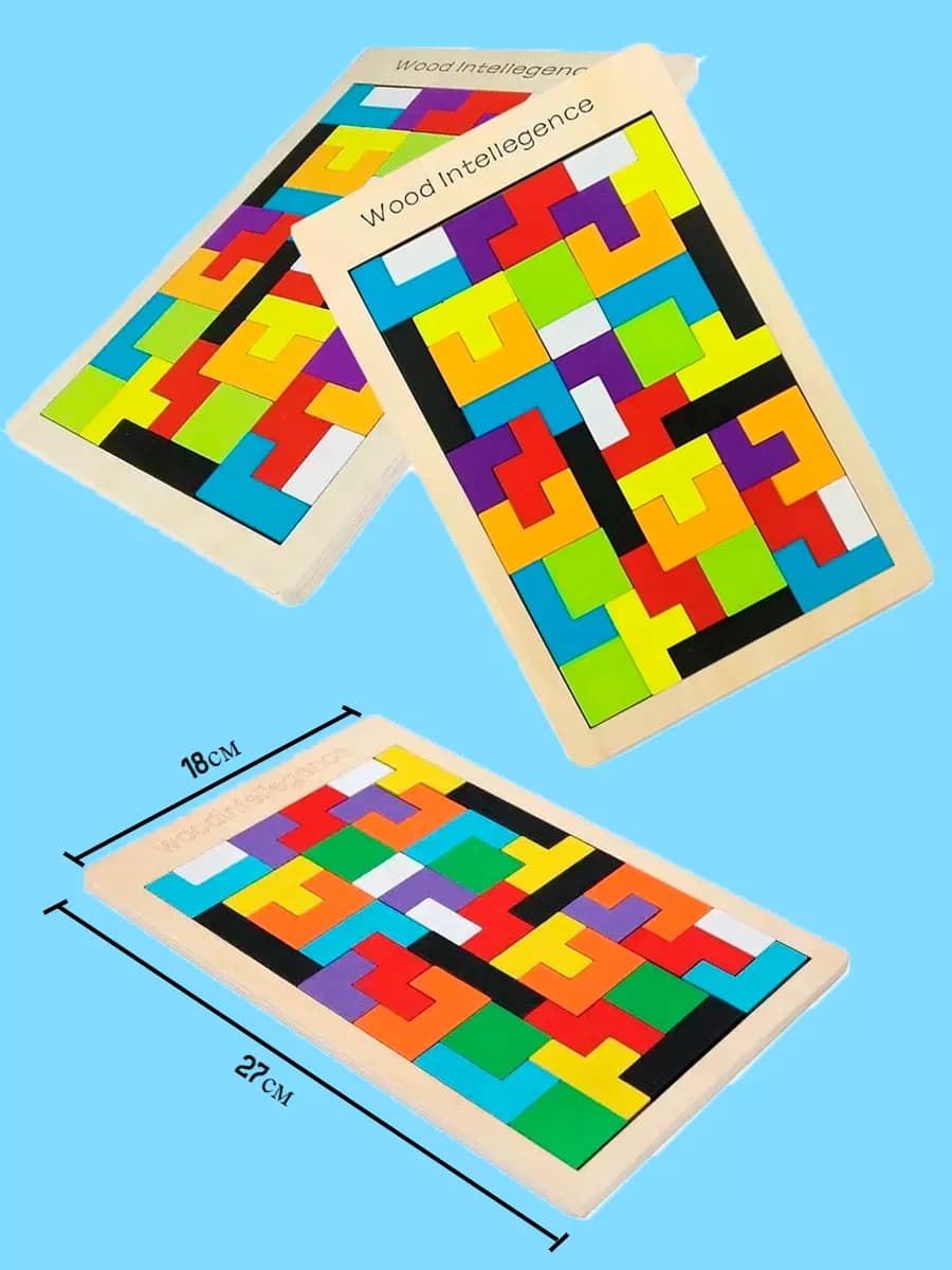 Тетрис деревянный игрушка Катамино развивающая