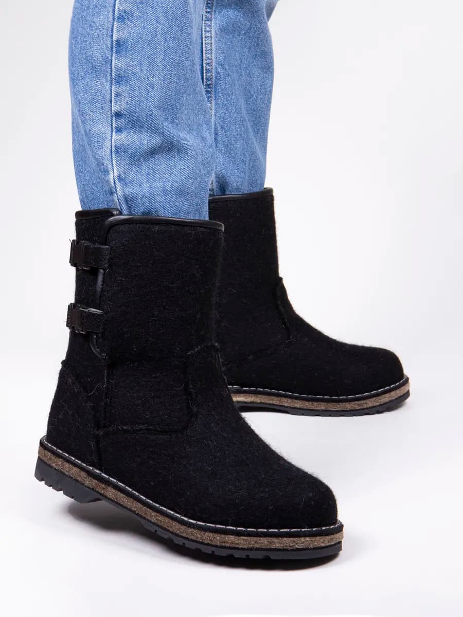 Валенки унты войлочные натуральные - фото 1