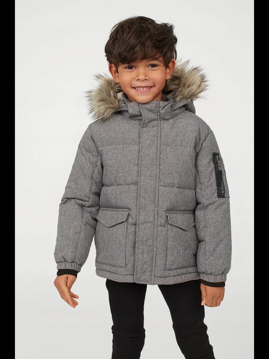 Куртка детская с капюшоном теплая