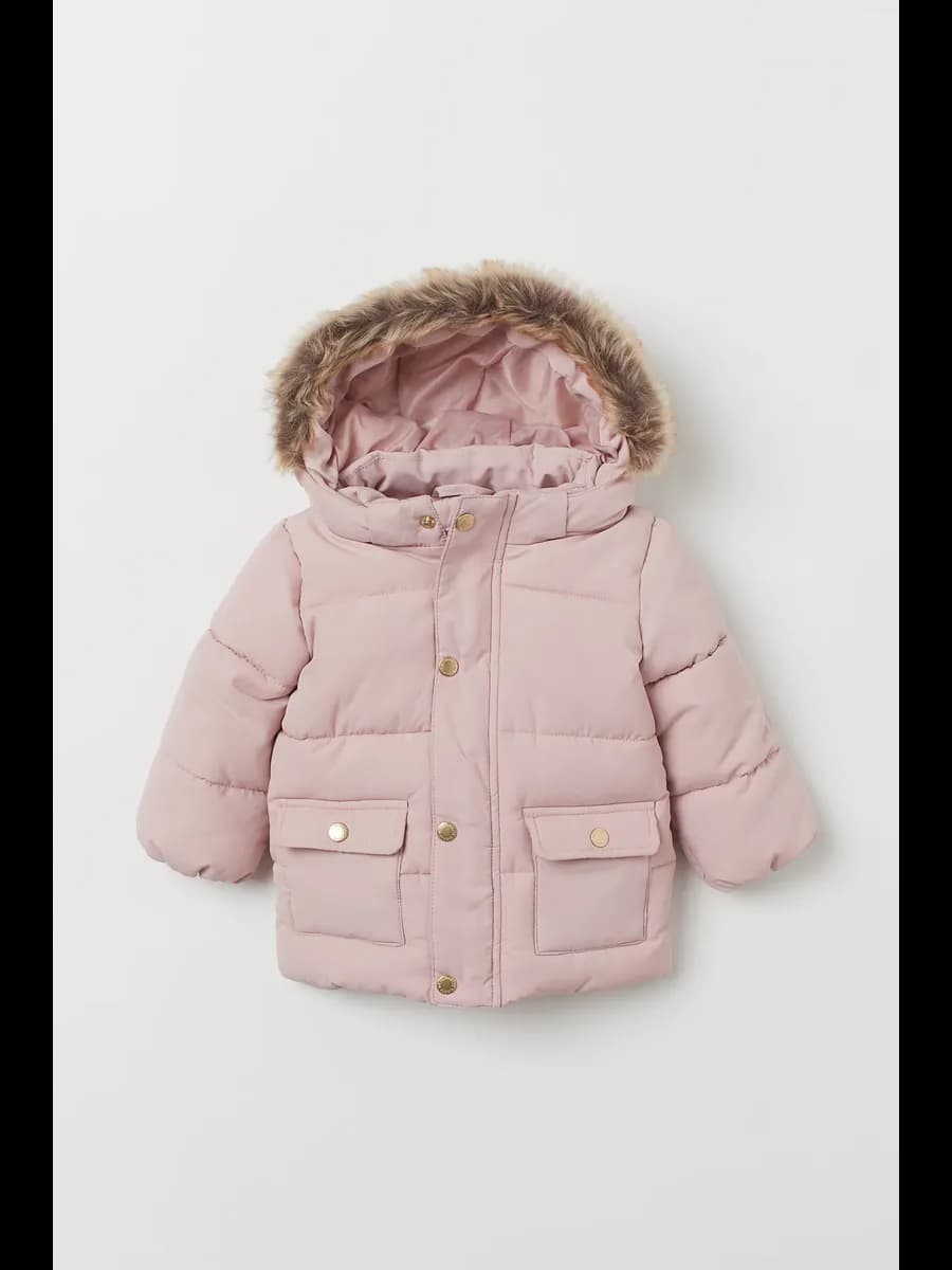 Пуховик куртка для малышей теплая с капюшоном