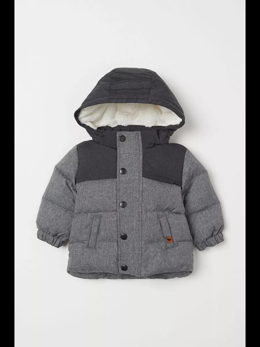 Пуховик куртка для малышей теплая с капюшоном