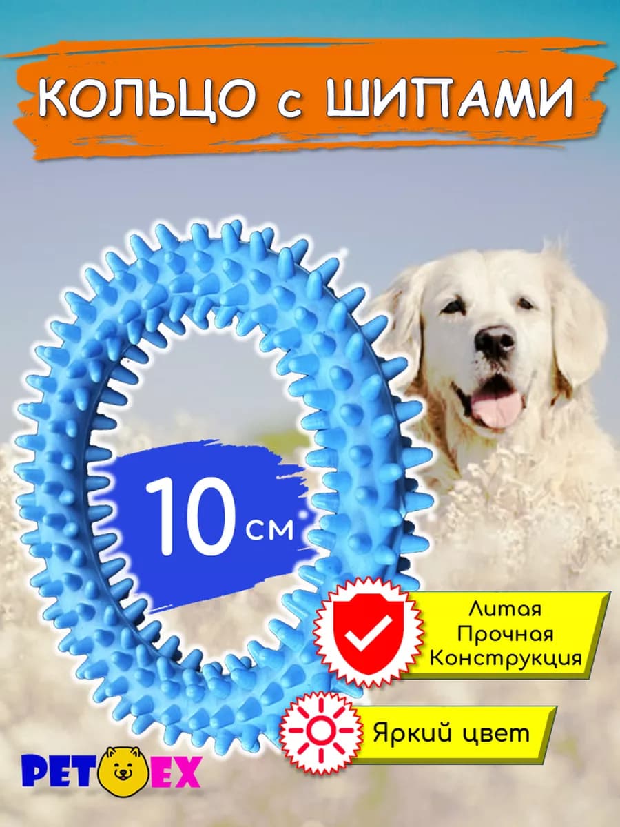 Кольцо для собак с шипами 10 см
