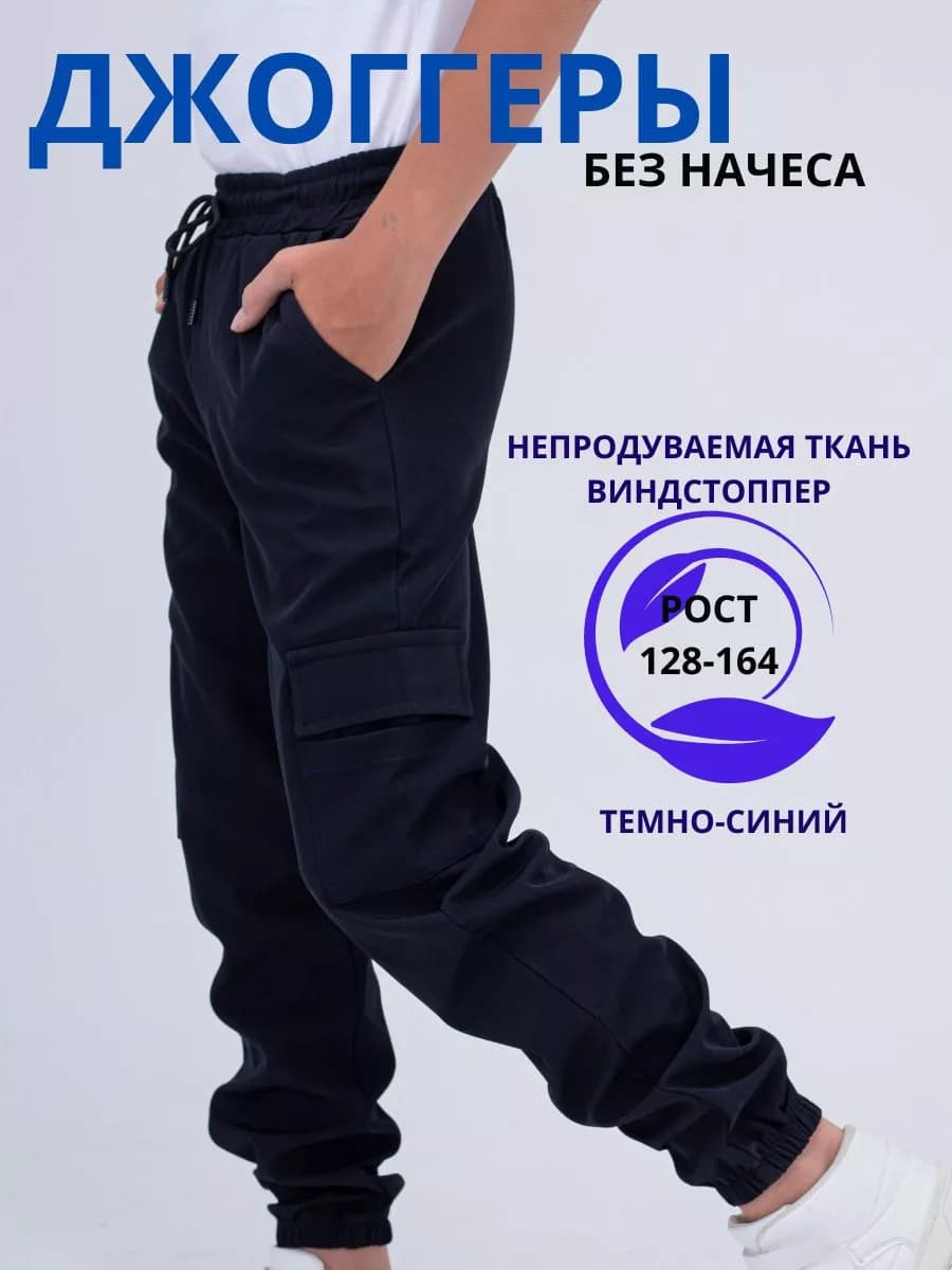 Брюки джоггеры спортивные школа