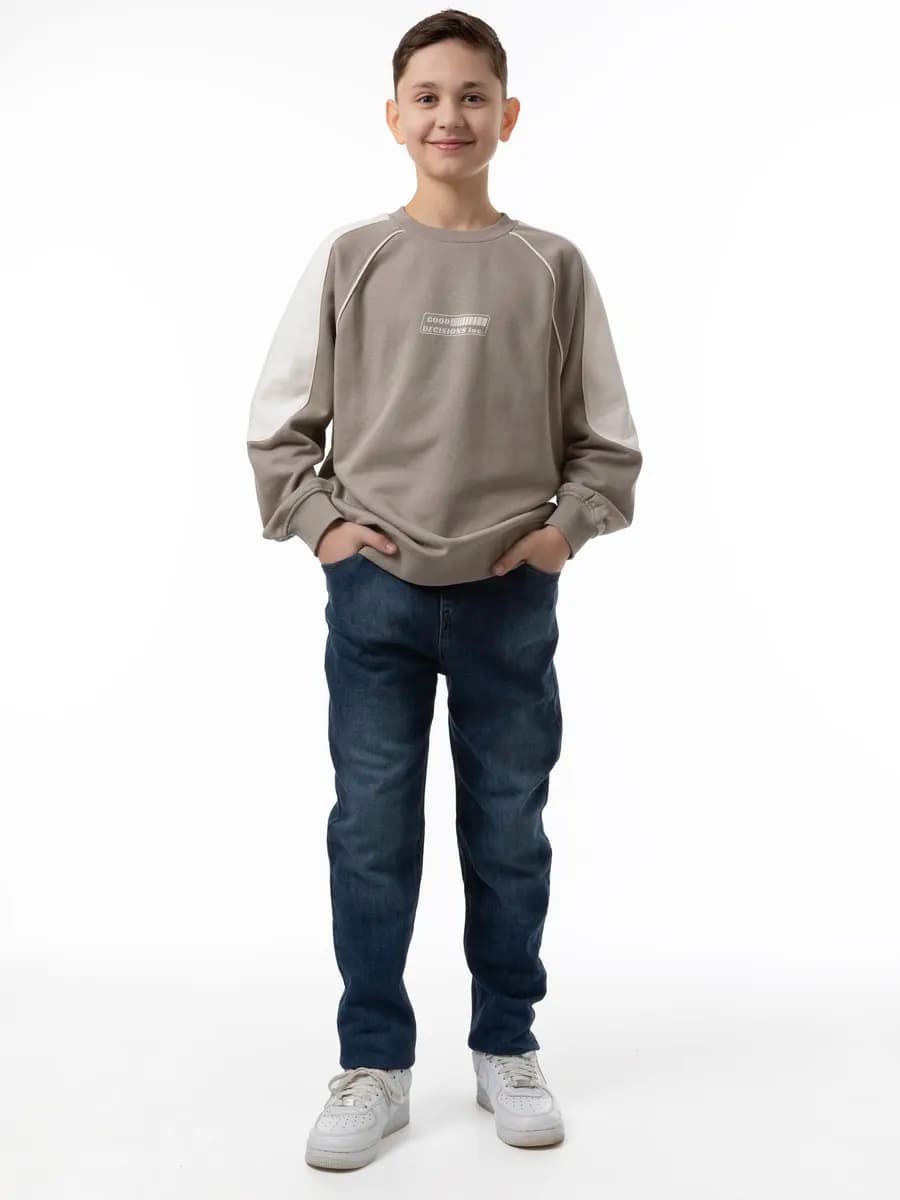 Джинсы на резинке подростковые джоггеры школьные