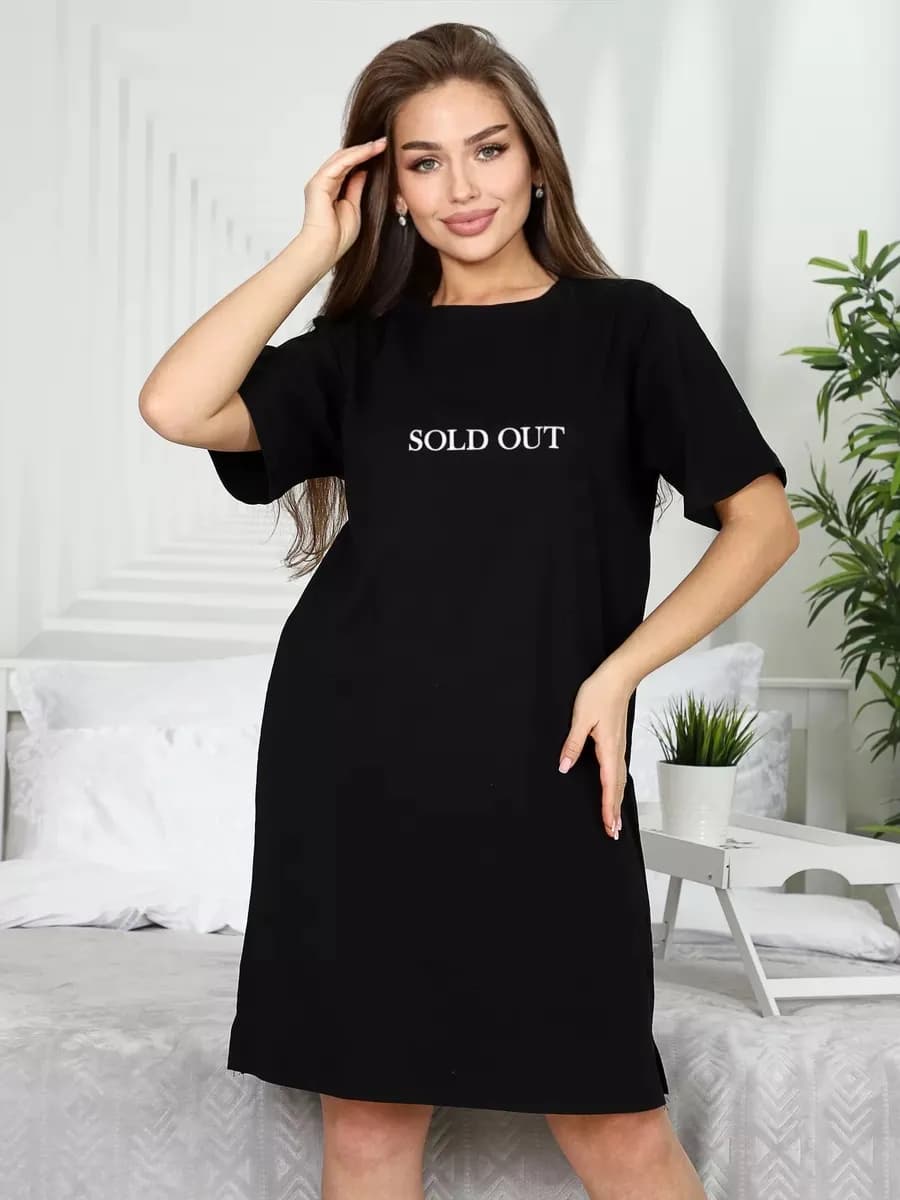 Туника домашняя платье больших размеров новогоднее