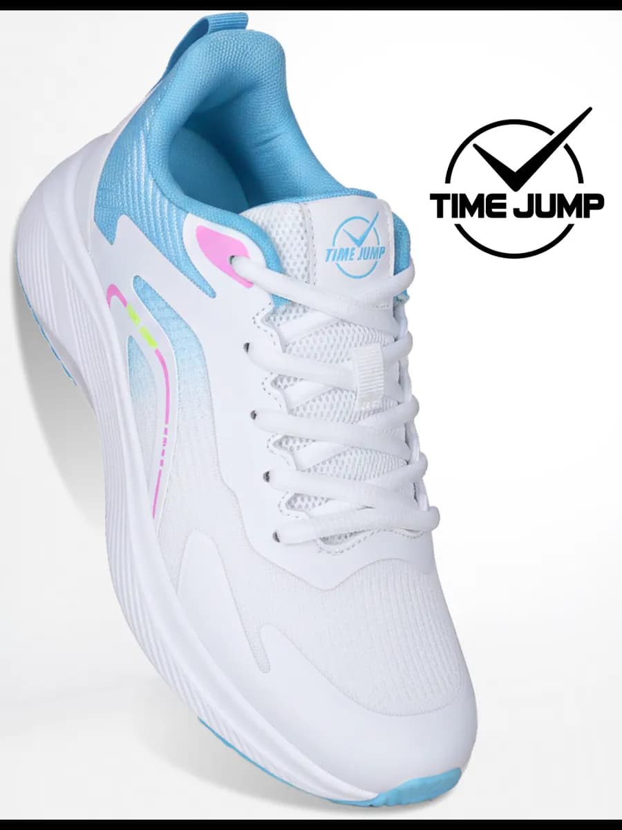 Кроссовки спортивные на толстой подошве дышащие белые - фото 1