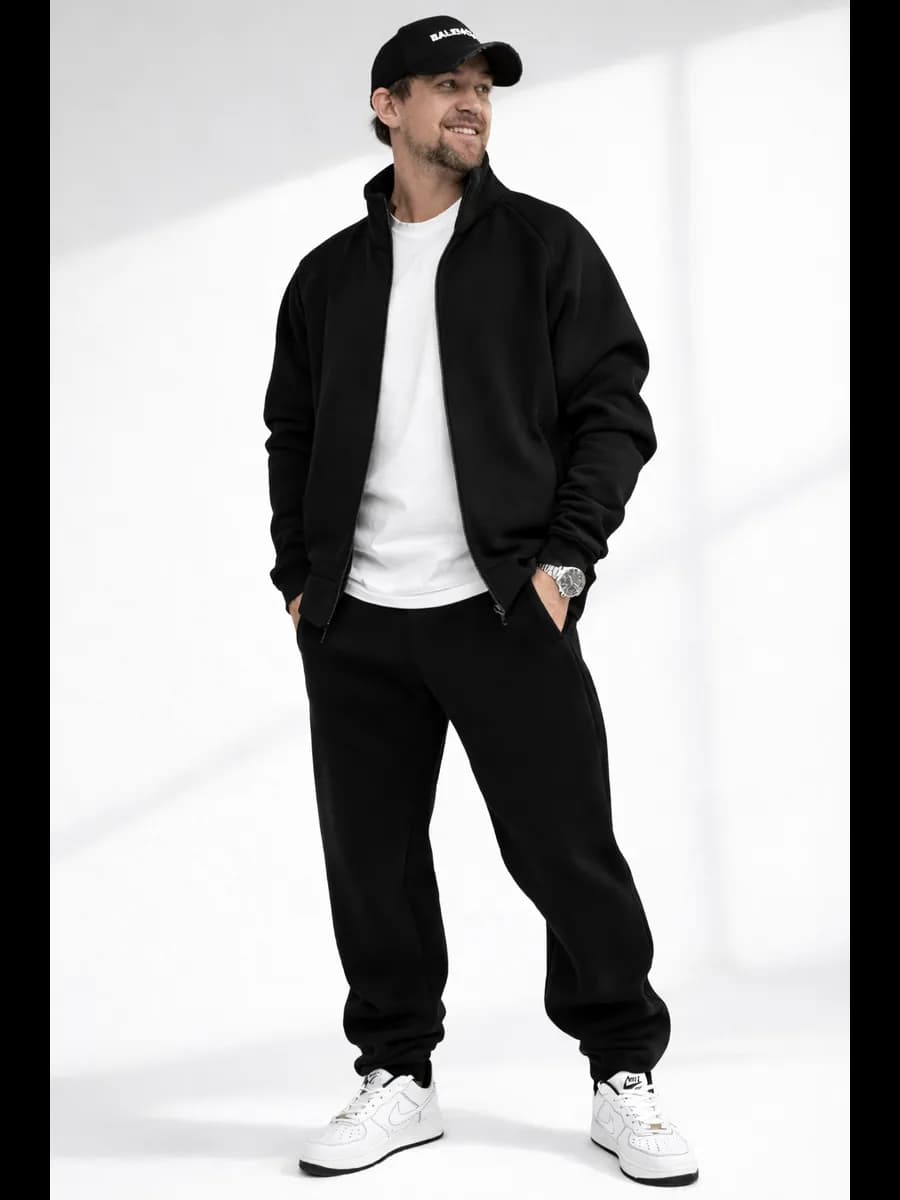 Спортивный костюм на молнии теплый осенний зимний с начесом