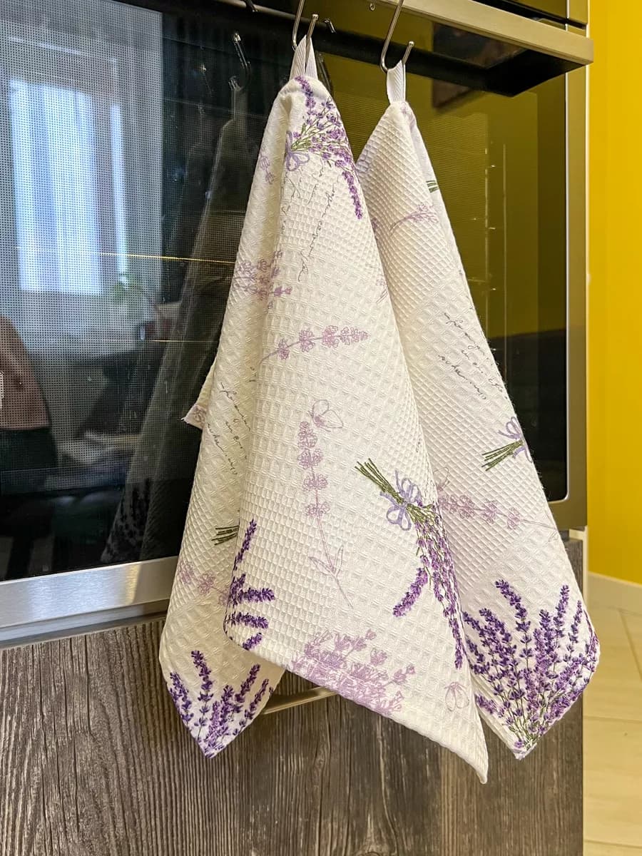 Кухонные полотенца вафельные набор 2шт 33×51 см - фото 1