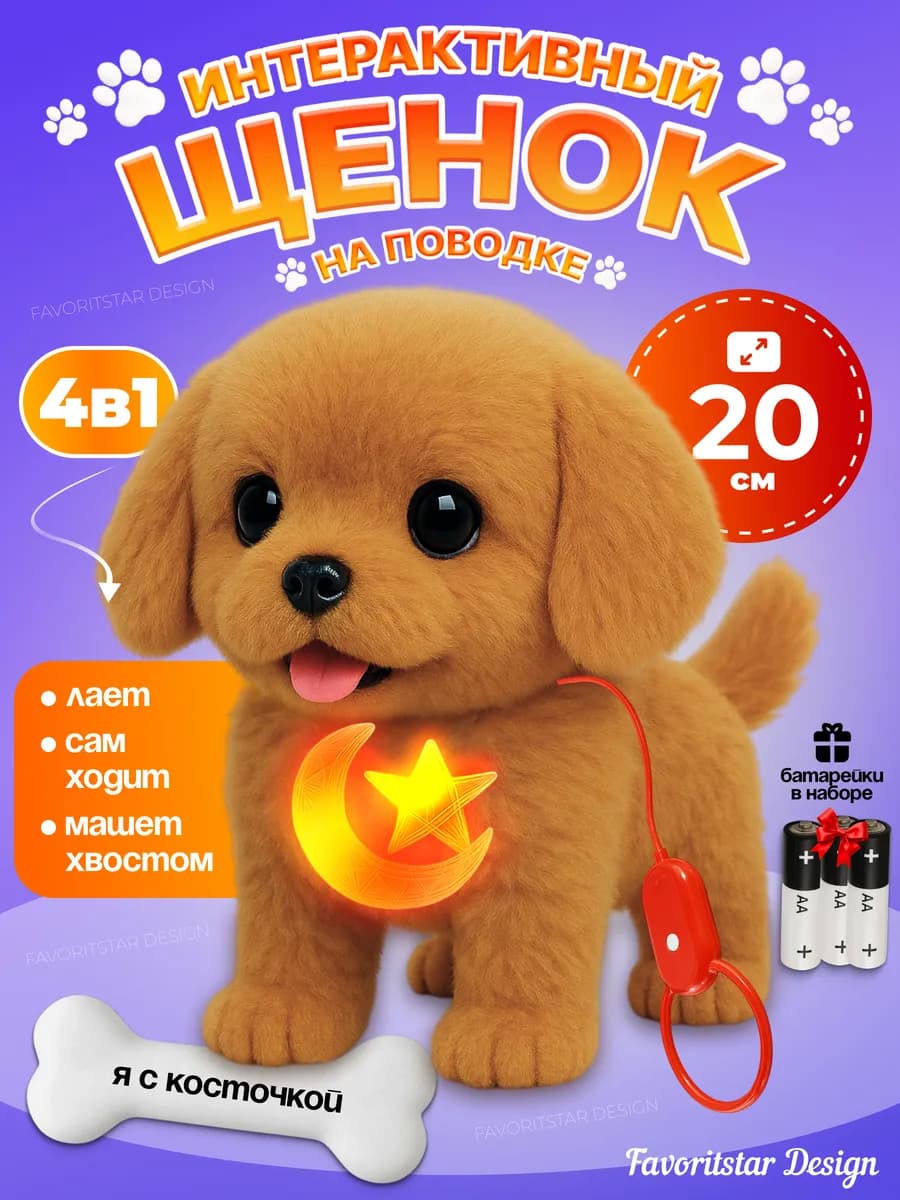 Интерактивная игрушка собака умный щенок
