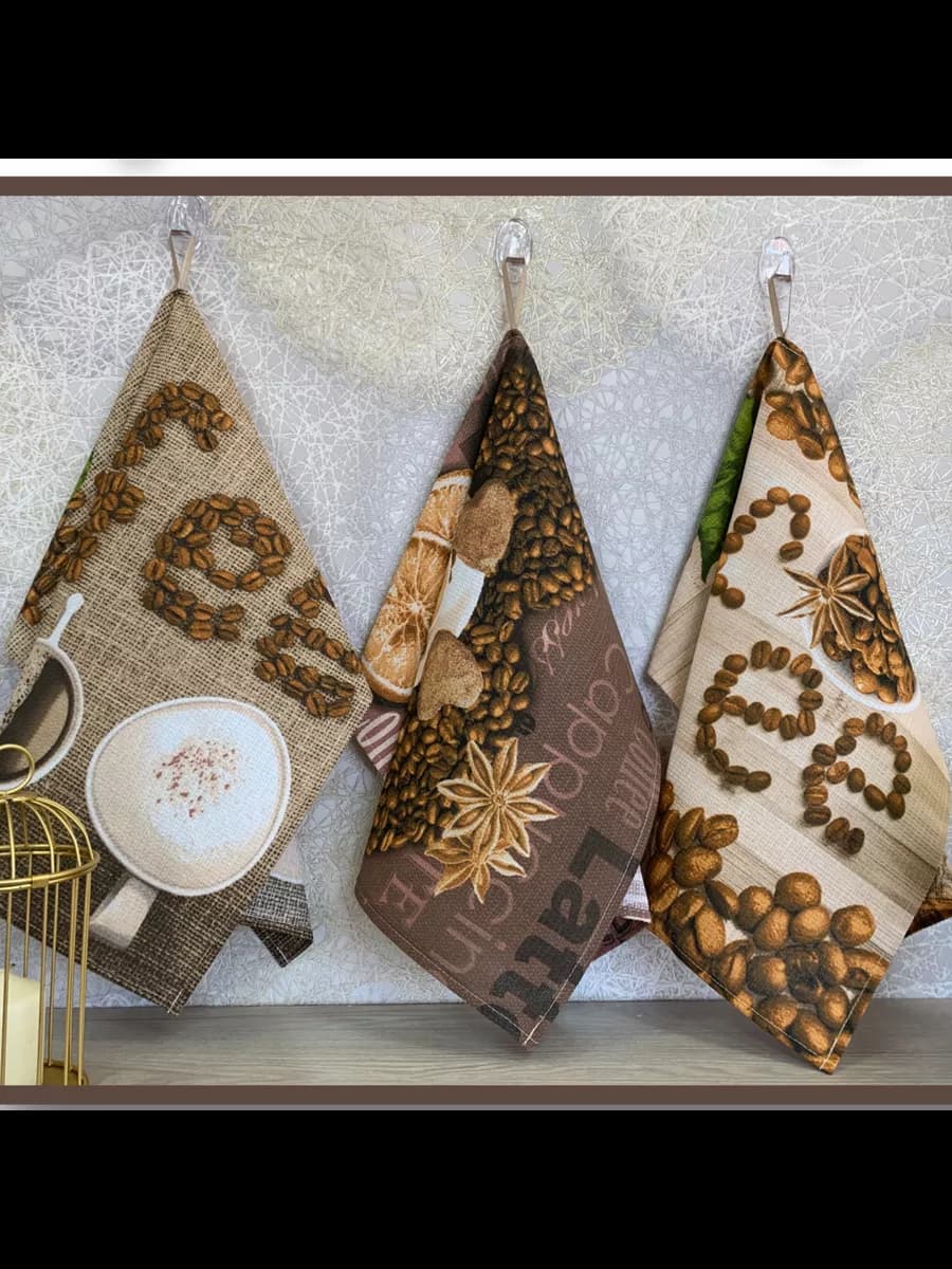 Набор вафельных полотенец "Американо"