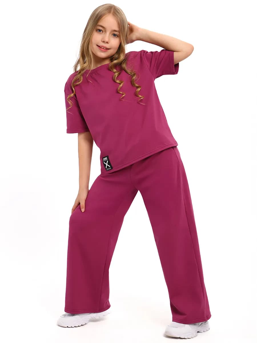 Летний детский спортивный костюм для девочки лапша домашний