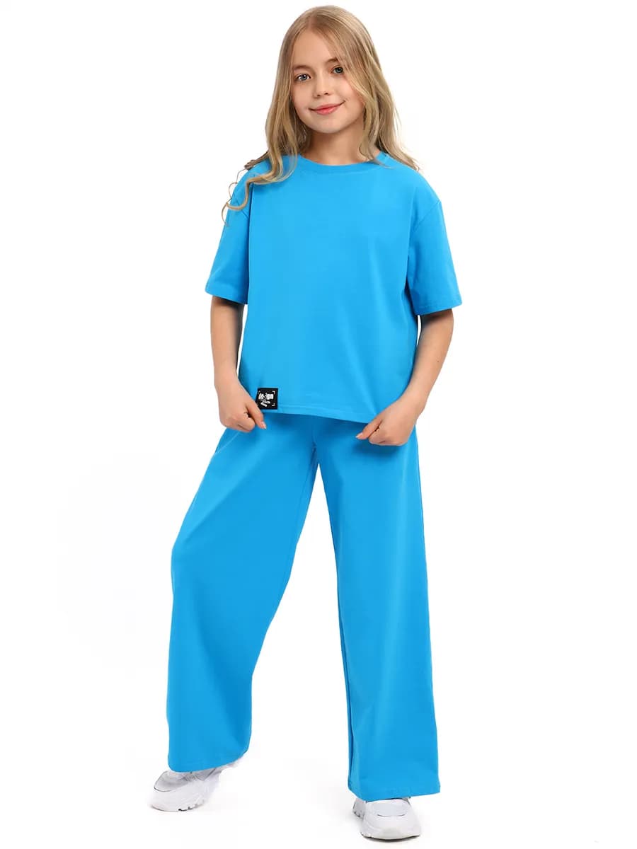 Летний детский спортивный костюм для девочки лапша домашний