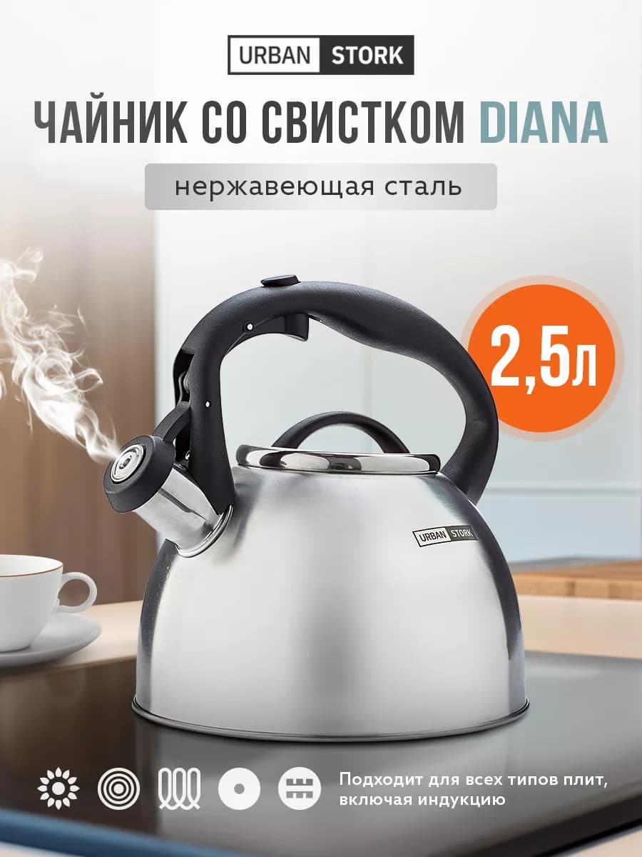 Чайник со свистком 2.5 л