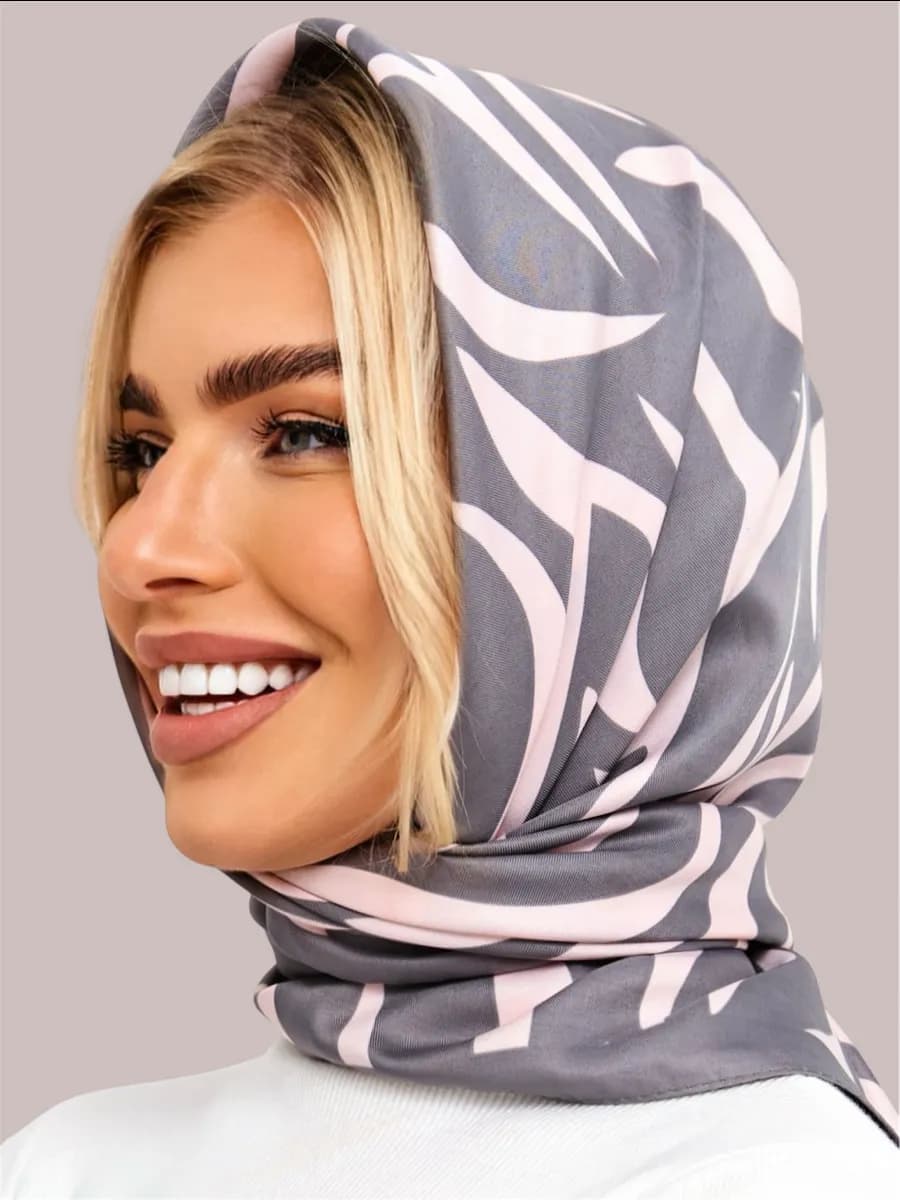 Шелковый платок на голову, на шею