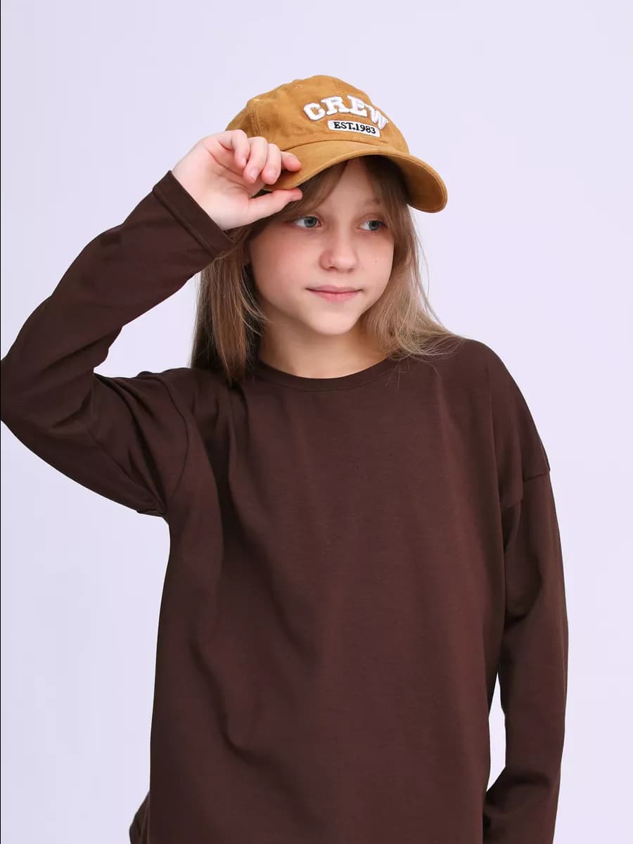 Детский лонгслив кофта оверсайз