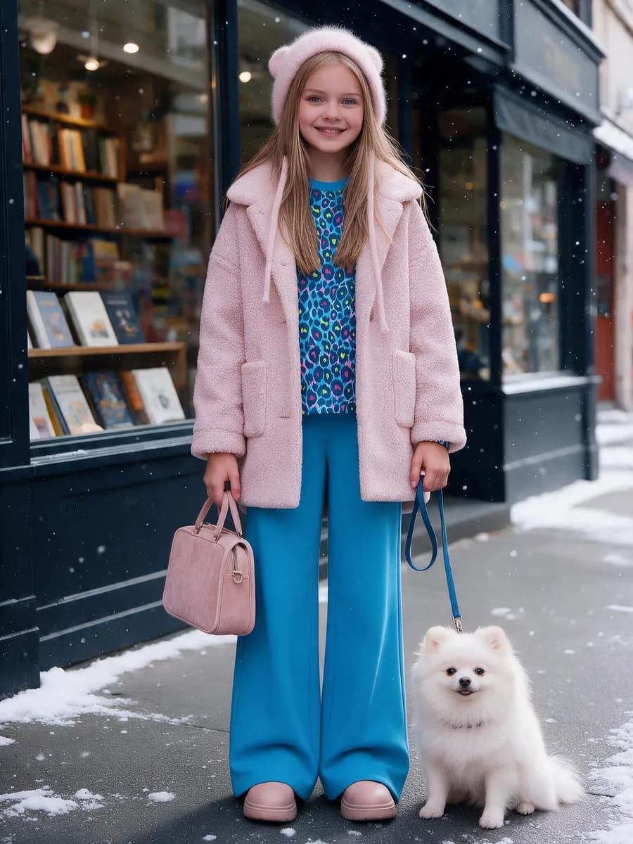 Школьный костюм с брюками family look