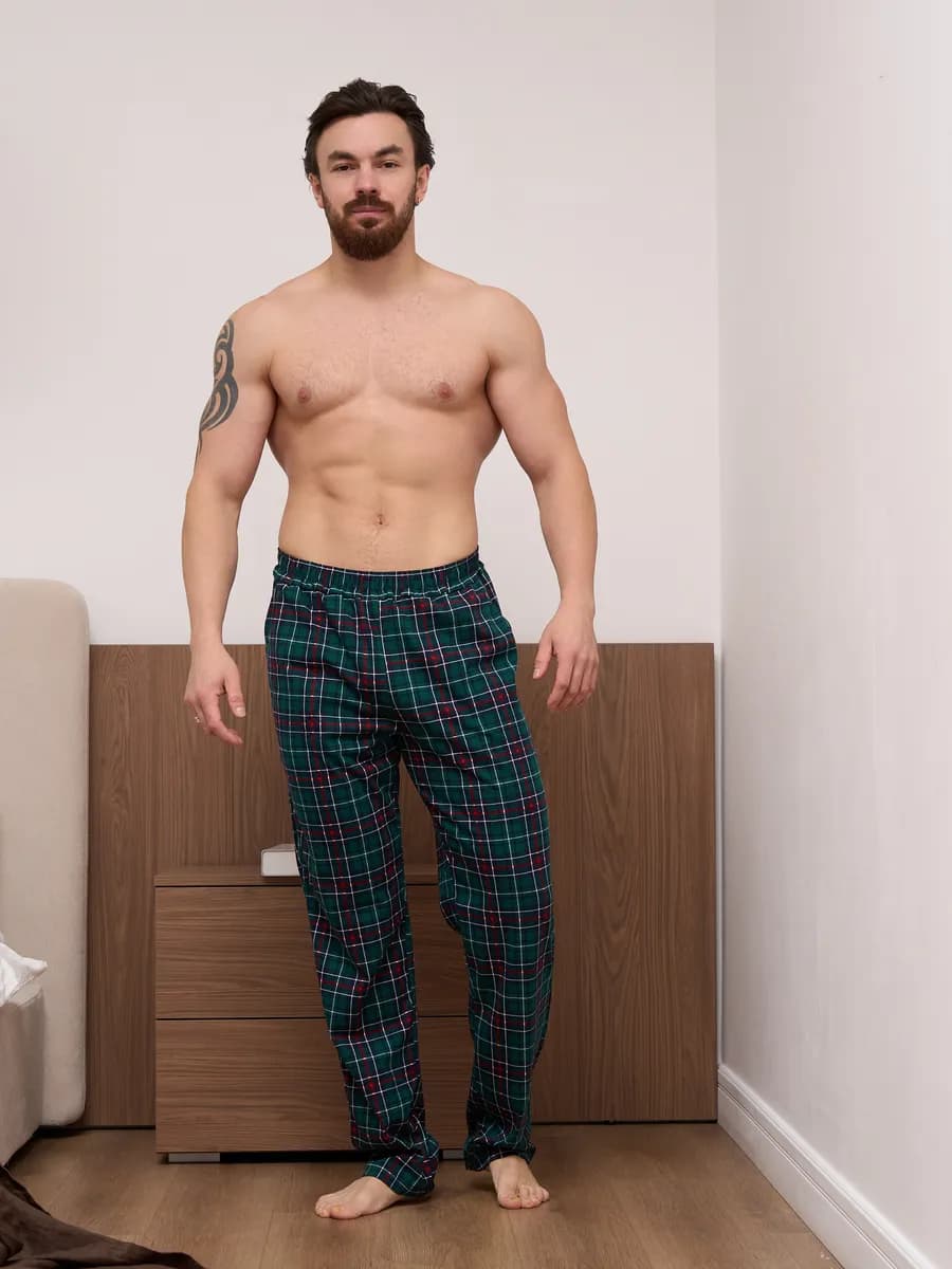 Брюки домашние трикотажные с карманами