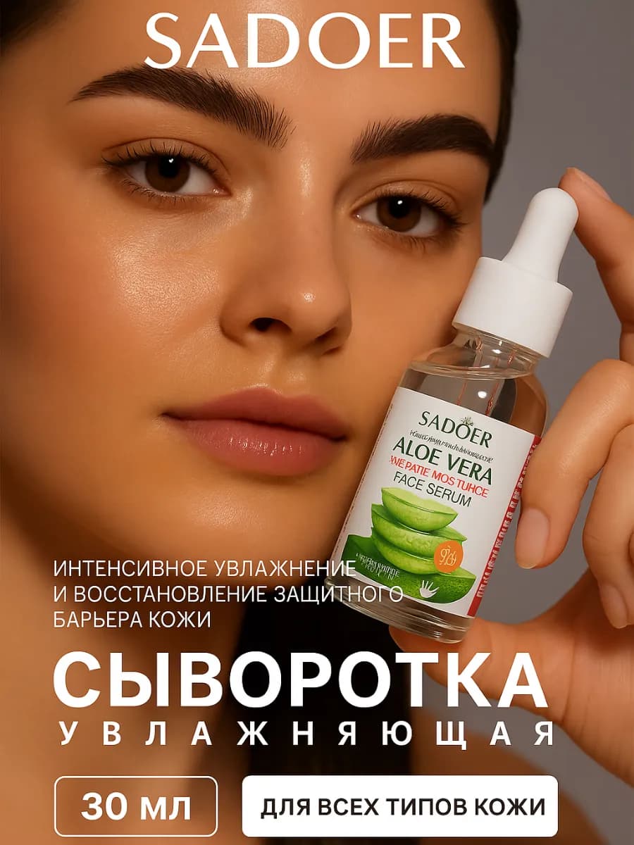 Сыворотка для лица с алоэ вера 30 мл