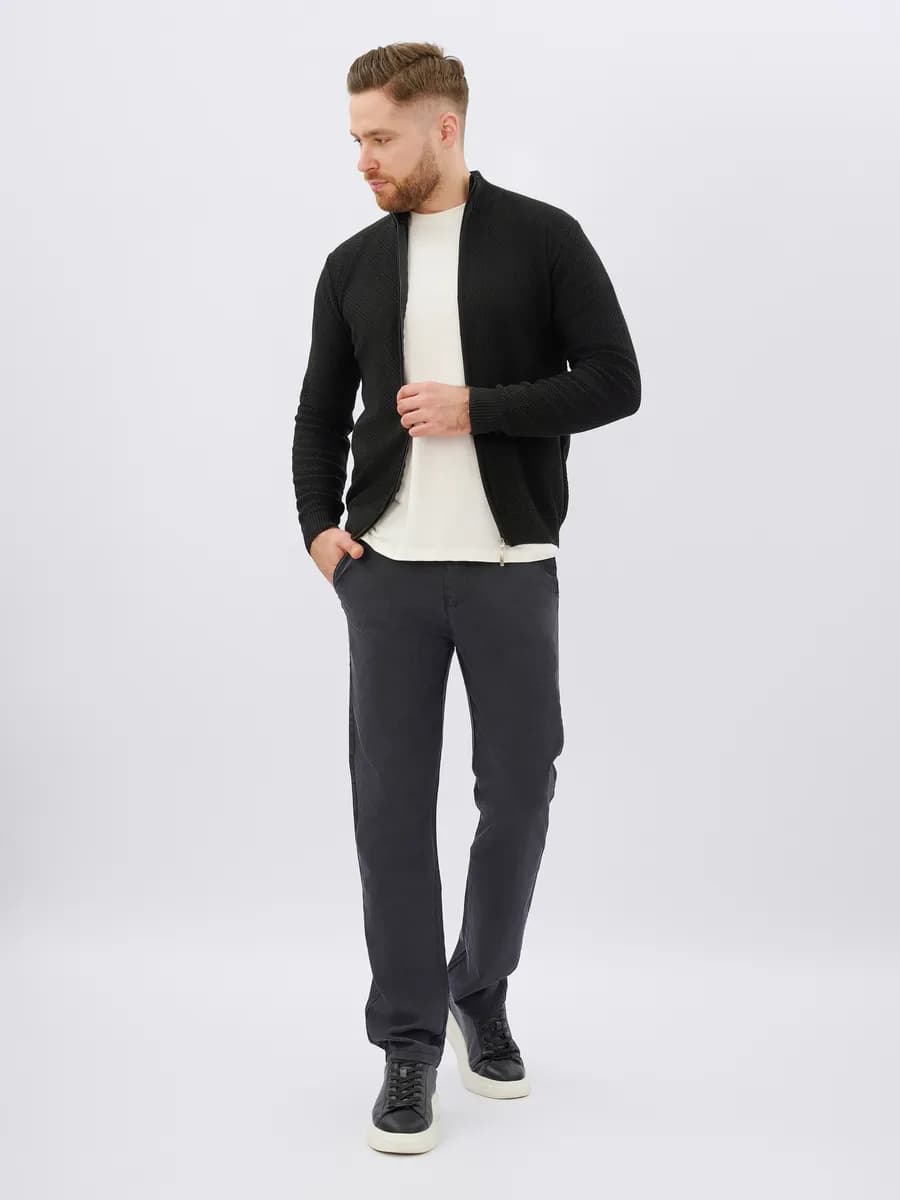 Брюки классические прямые без стрелок