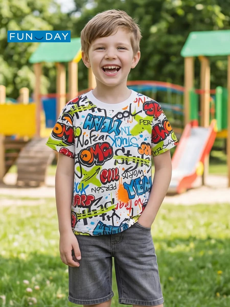 Футболка детская с принтом - фото 1