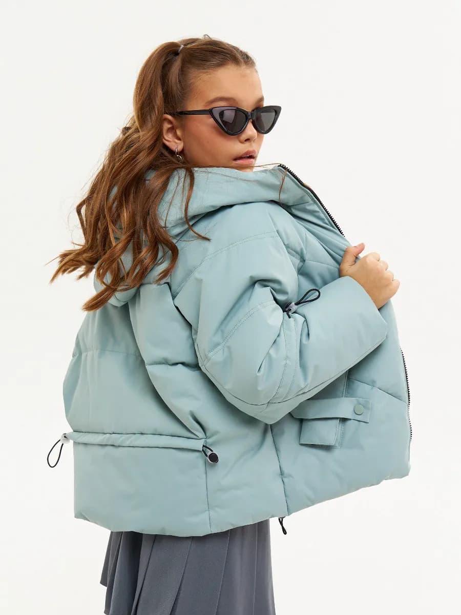 Куртка демисезонная утепленная на подростка оверсайз