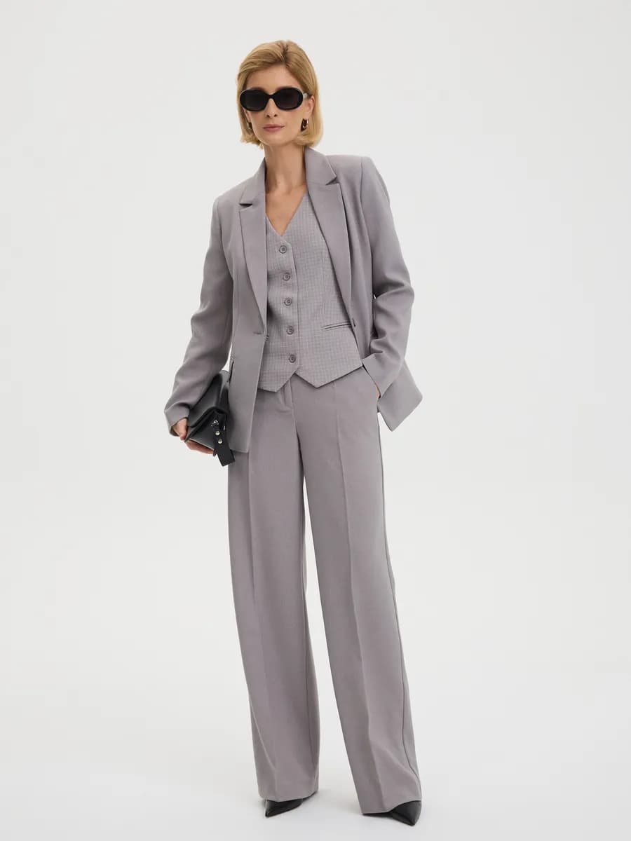 Брюки палаццо классические широкие