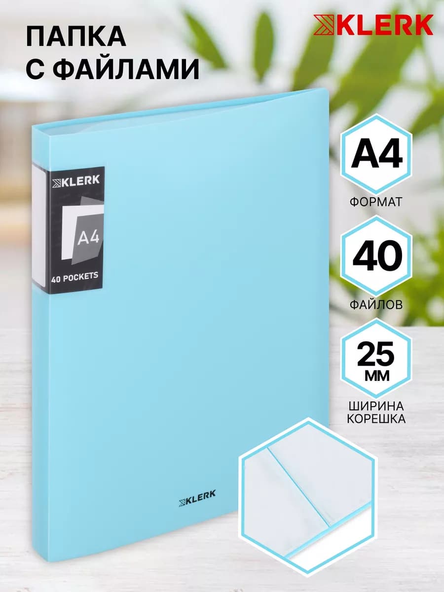 Папка для документов А4, 40л
