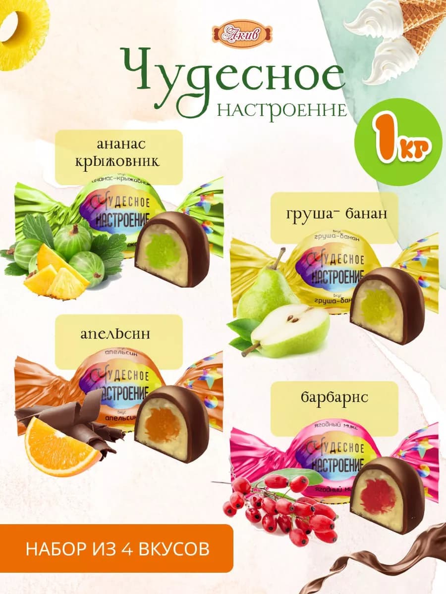 Набор конфет Чудесное Настроение Ассорти 1 кг
