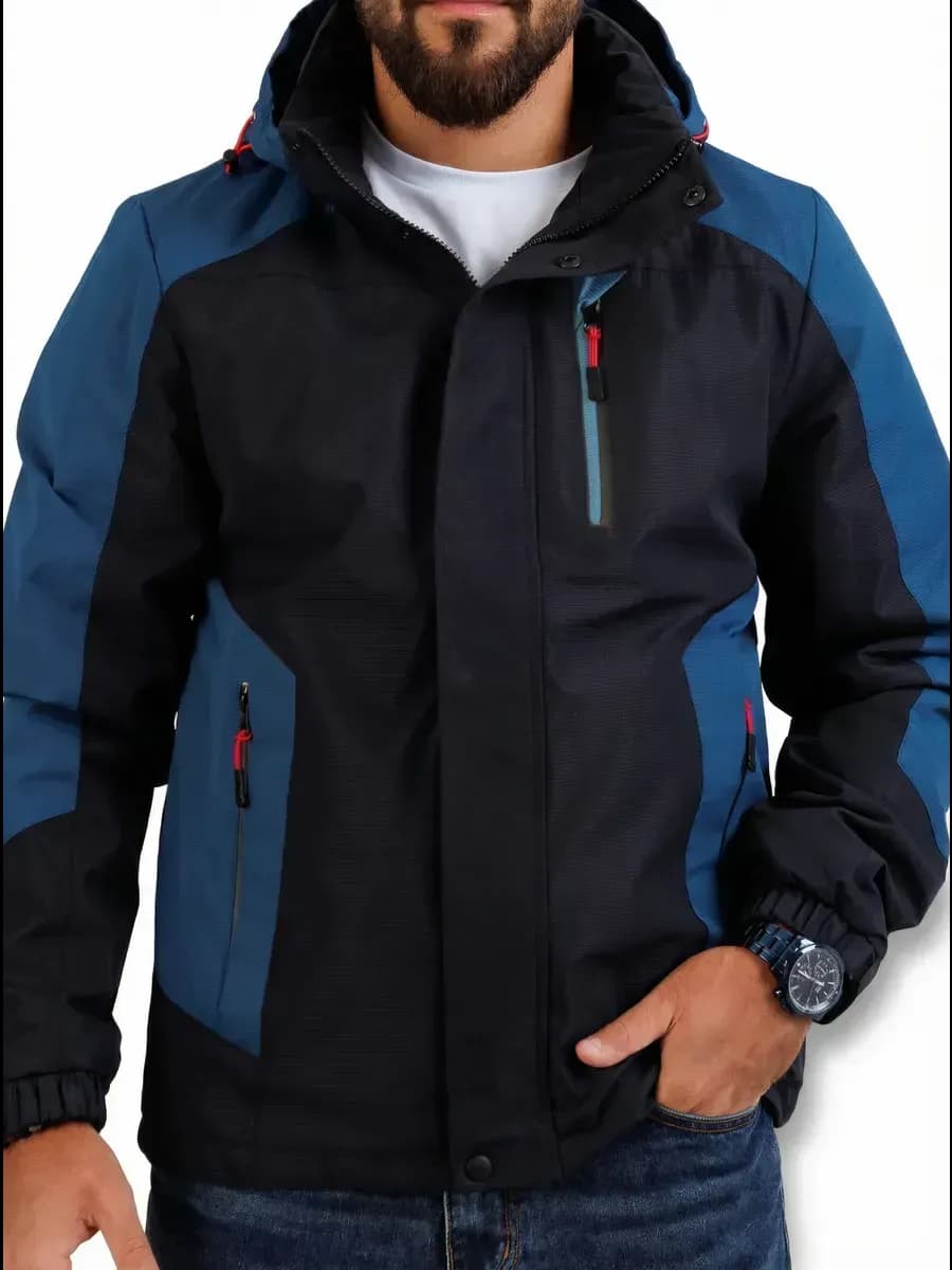 Куртка демисезонная с капюшоном больших размеров