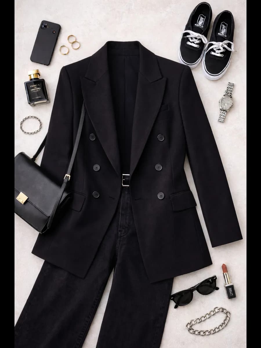 Приталенный пиджак удлиненный классический