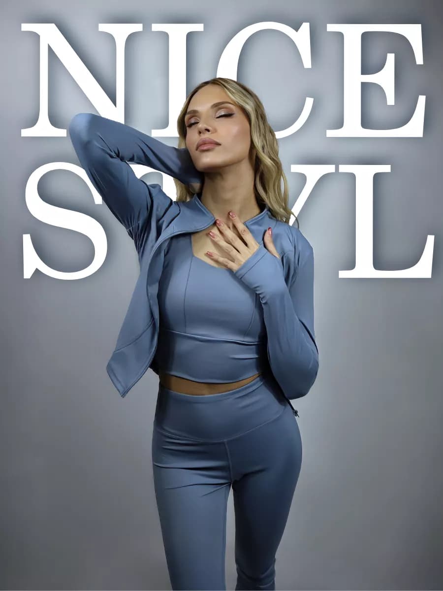 Спортивный костюм для фитнеса тройка 3в1