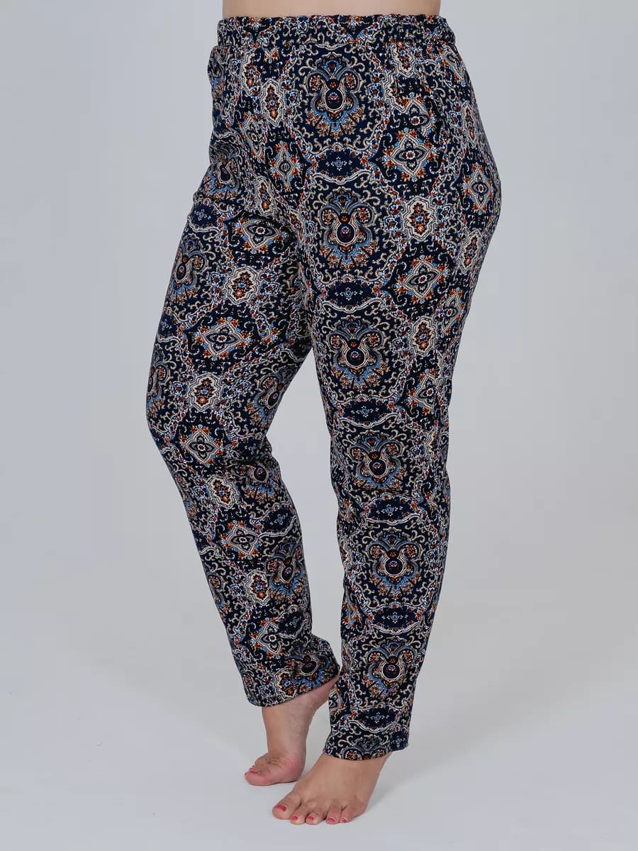 Брюки домашние трикотажные больших размеров