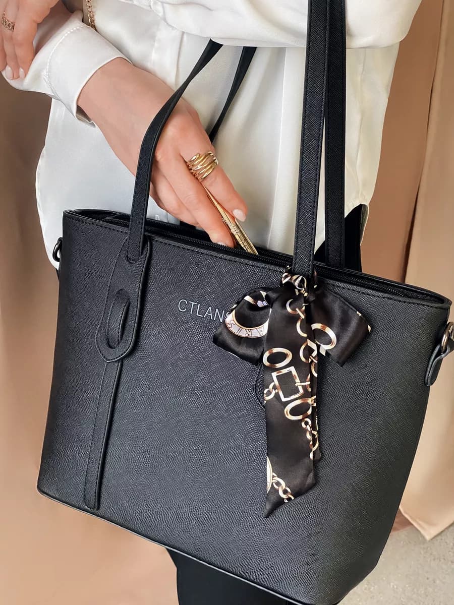 Сумка через плечо большая тоут