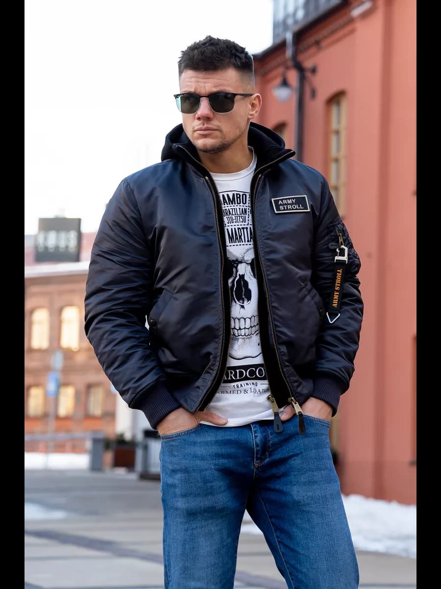 Бомбер демисезонный в стиле милитари D-Tec MA-1