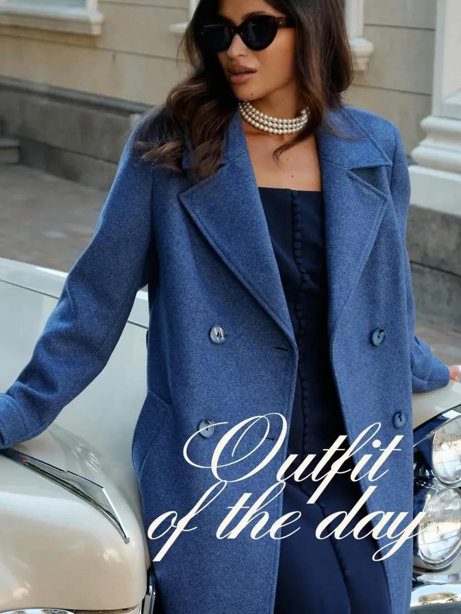 Пальто шерстяное демисезонное миди