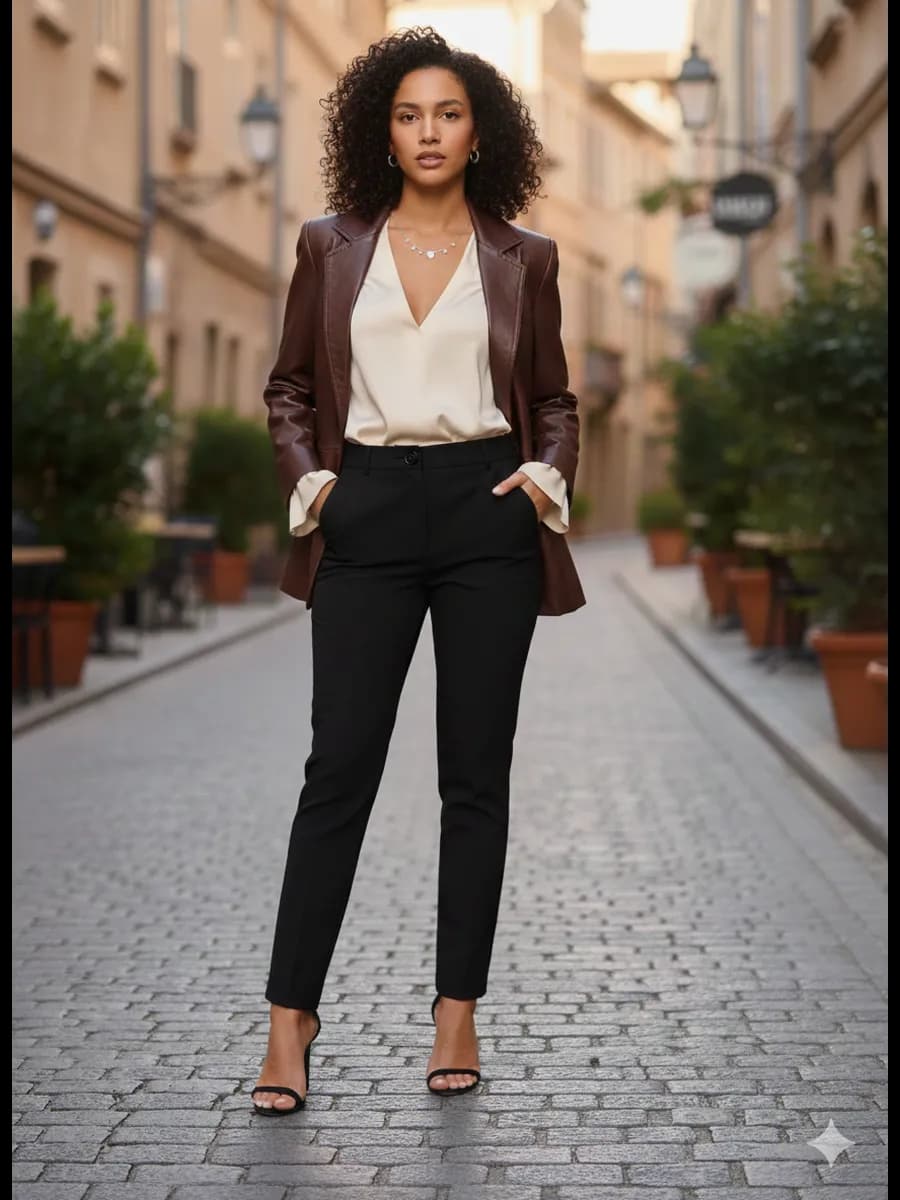 Брюки классические в офис зауженные