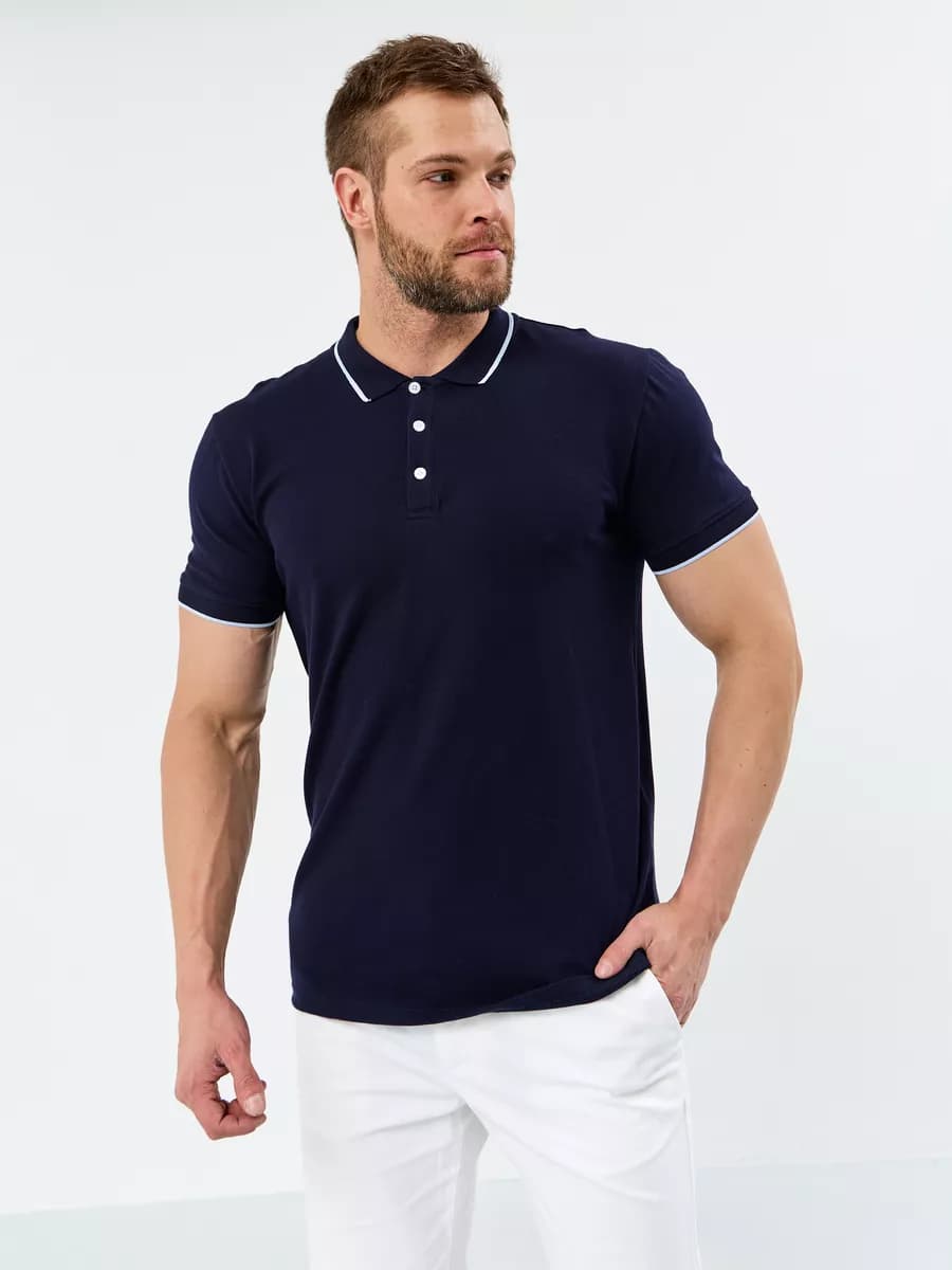 Футболка поло с коротким рукавом