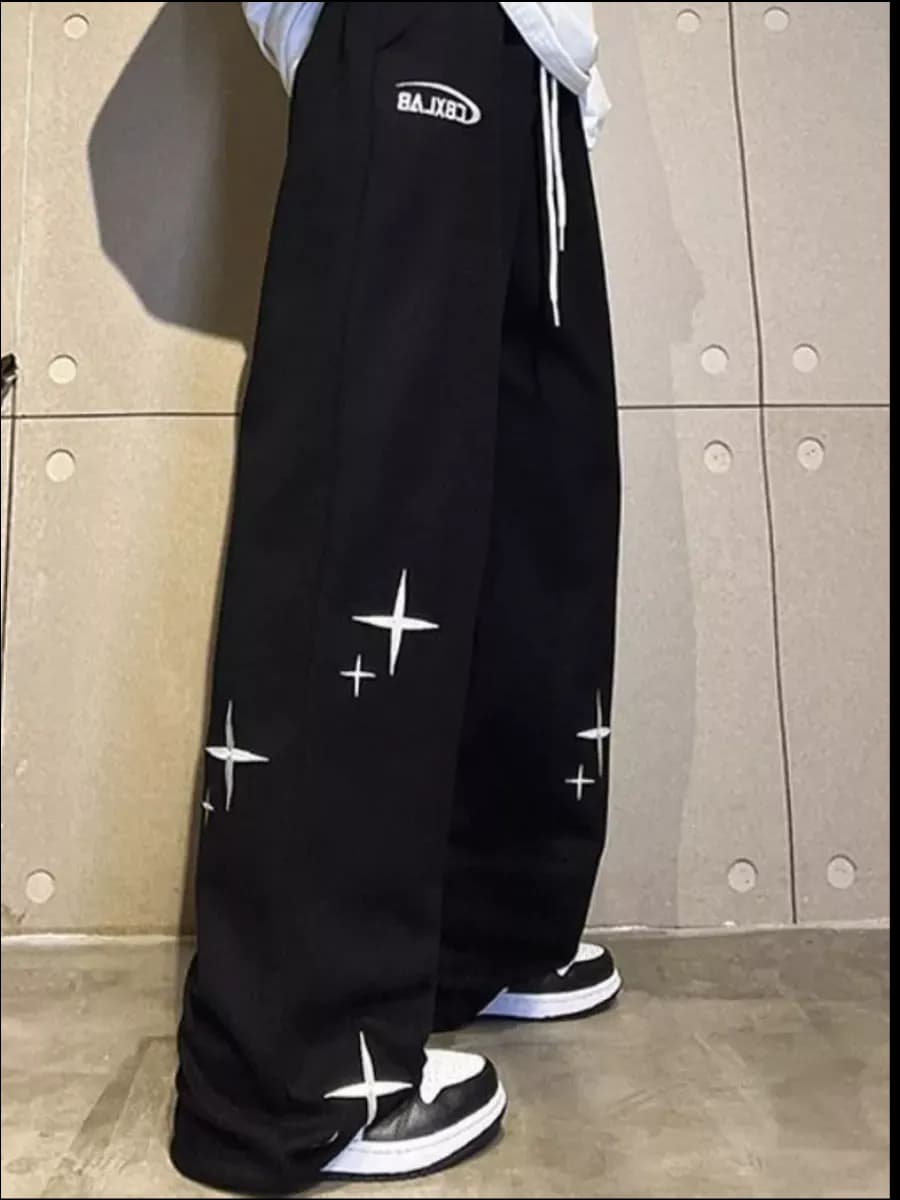 Штаны y2k широкие спортивки оверсайз