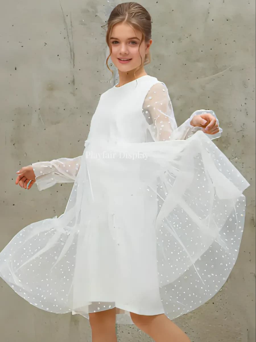 Платье белое нарядное вечернее для подростков