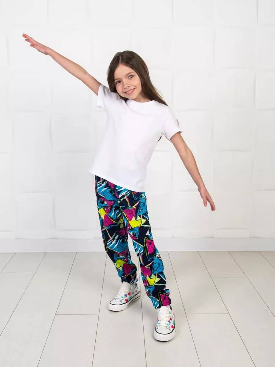 Штаны трикотажные домашние в садик - фото 1