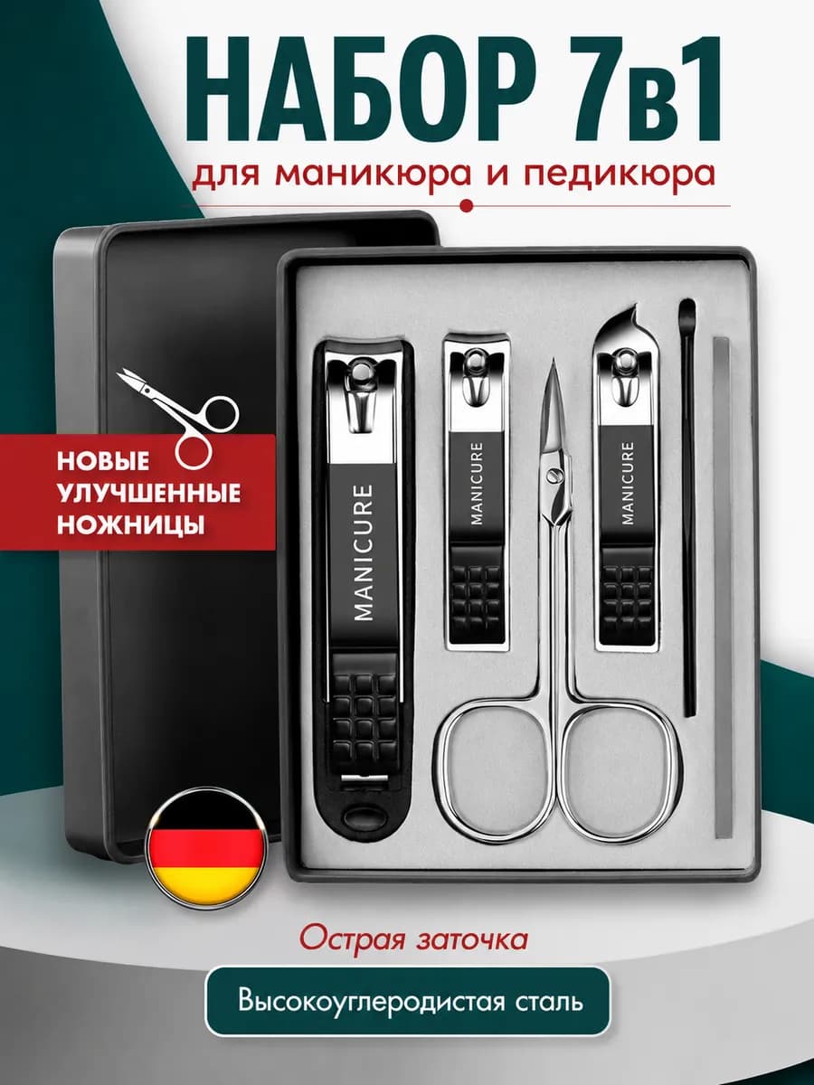 Набор для маникюра и педикюра мужской